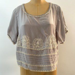 Topshop Lace Box shirt